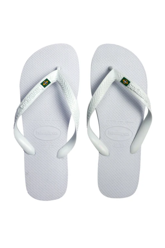 Load image into Gallery viewer, Brasil Flip Flops White
