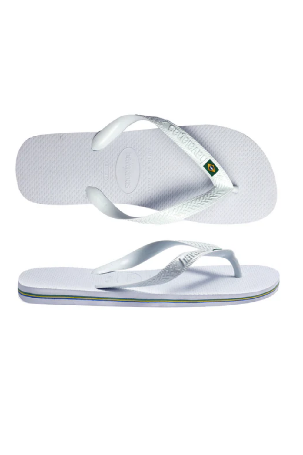 Load image into Gallery viewer, Brasil Flip Flops White
