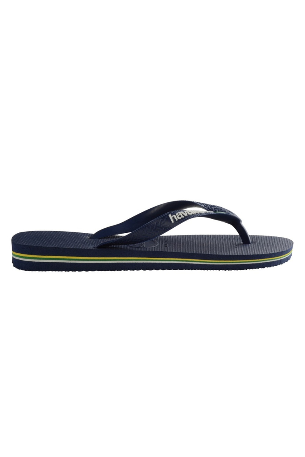 Load image into Gallery viewer, Men Brasil Logo Flip Flops Navy Blue
