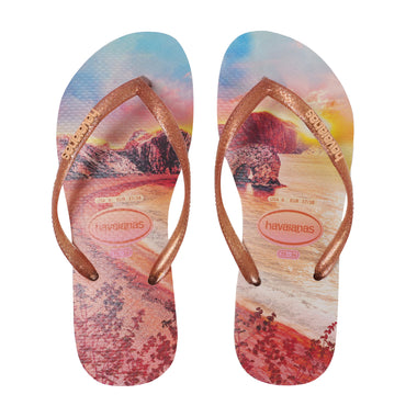 Havaianas Slim Paisage Beige/Orange - Shoes