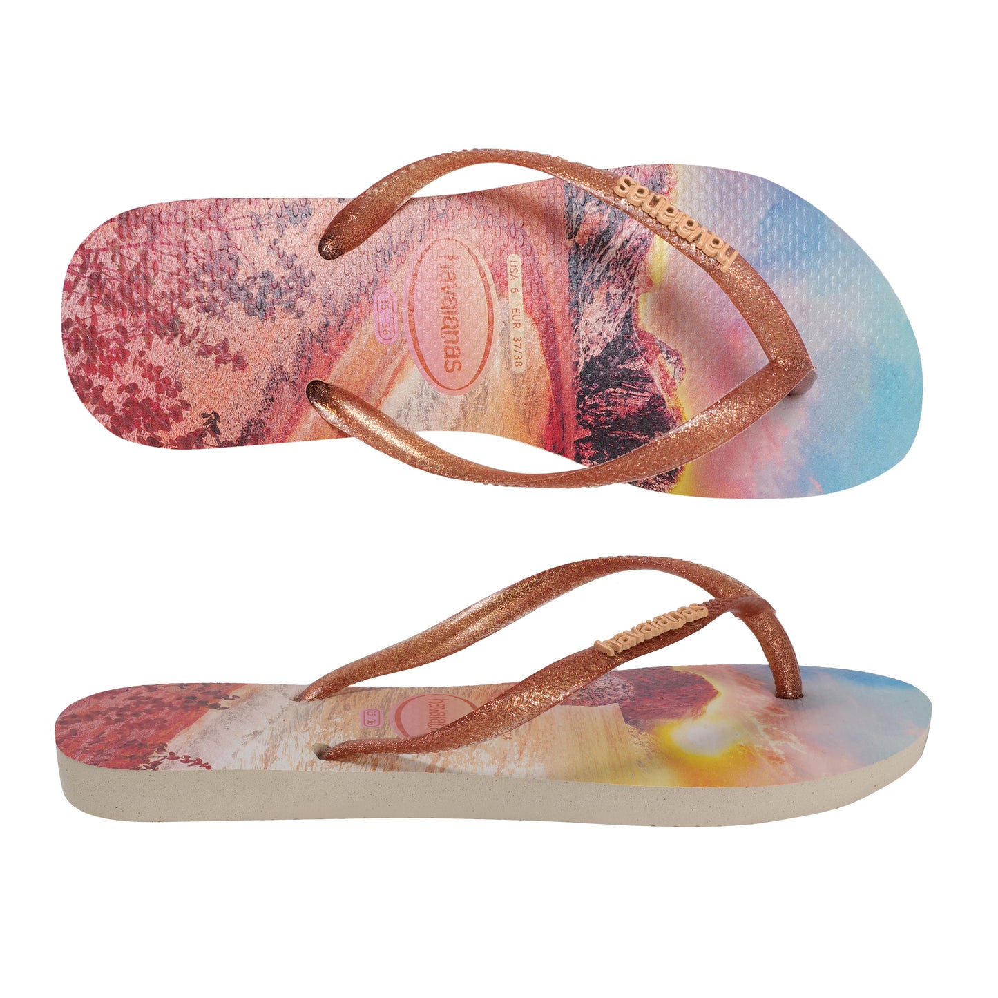 Havaianas Slim Paisage Beige/Orange