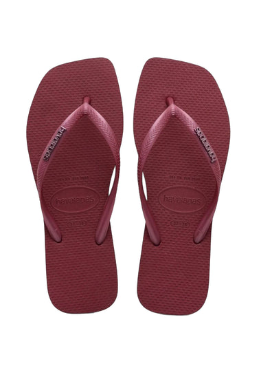 Havaianas Slim Square Logo Metallic Amaranth