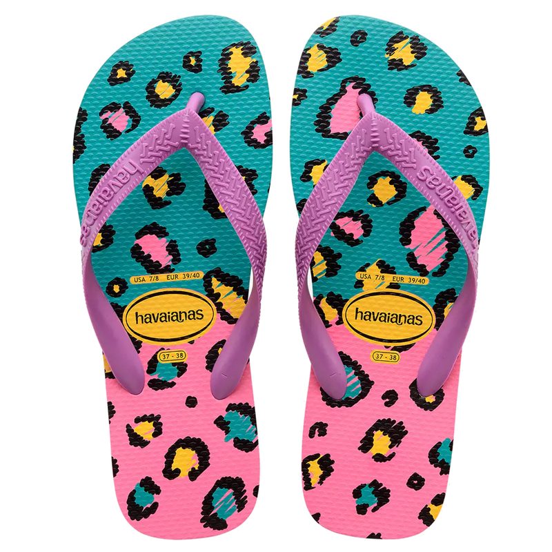 Havaianas Animal Print Blue/Pink