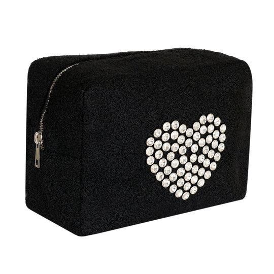 Heart Crystal Cosmetic Black