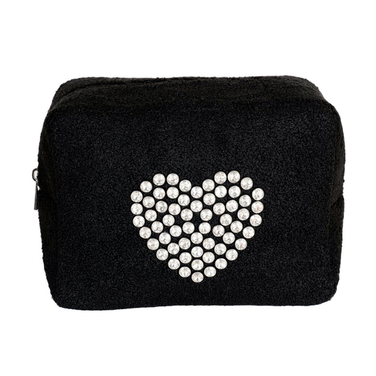 Heart Crystal Cosmetic Black