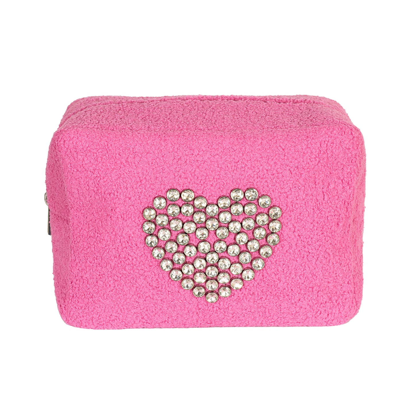 Load image into Gallery viewer, Heart Crystal Cosmetic Flamingo - ONE SIZE - Pouch
