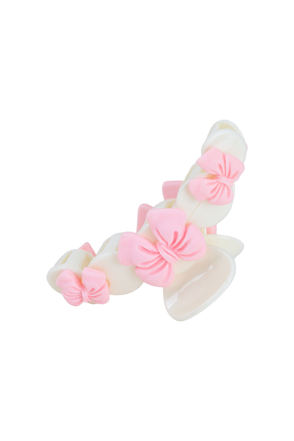 Load image into Gallery viewer, Pastel Pink Bow Hair Claw Clip
