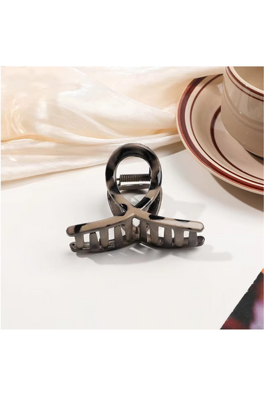 Matte Marble Loop Hair Claw Clip