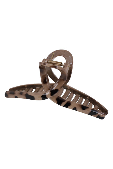 Matte Tortoise Shell Hair Claw Clip