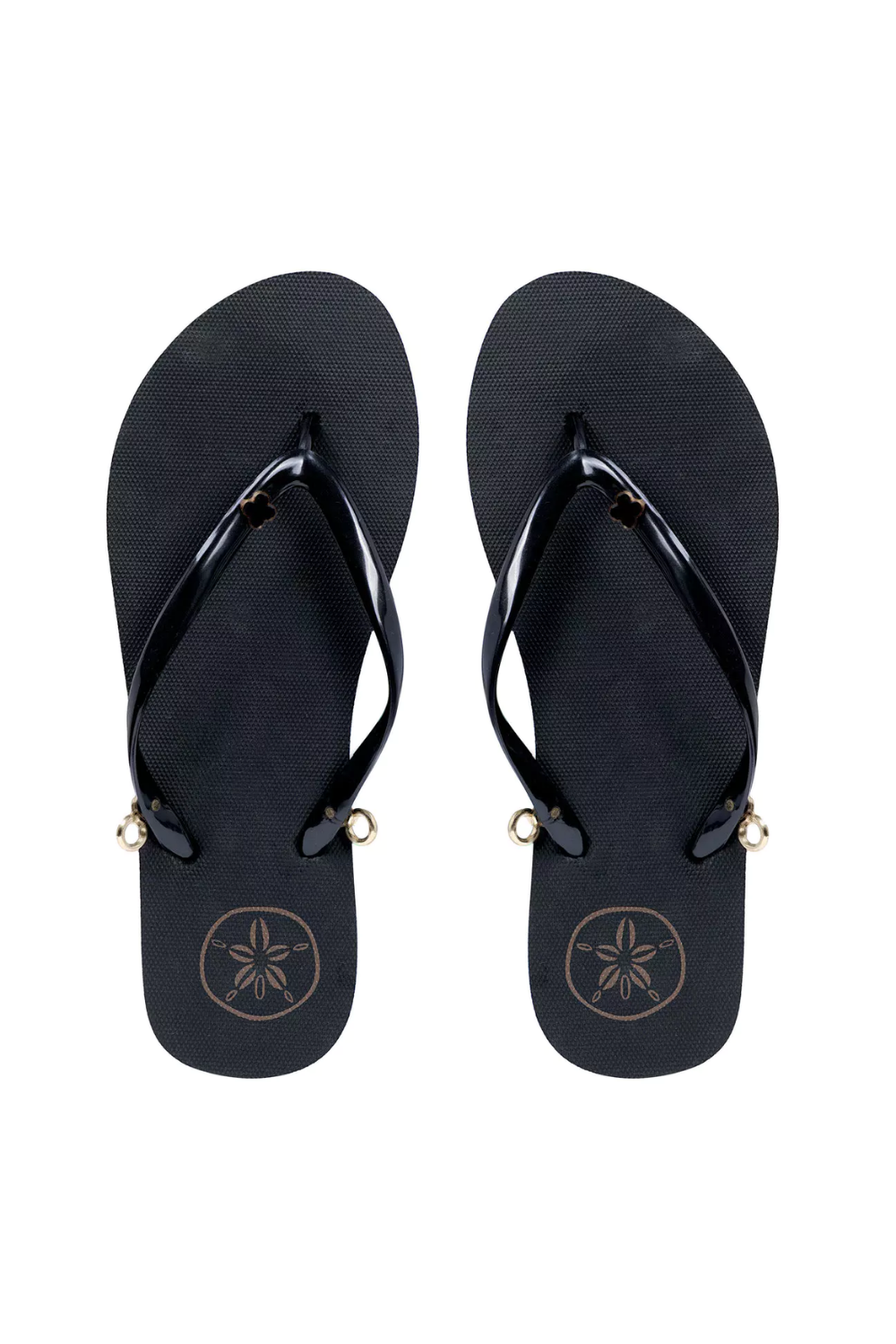 Load image into Gallery viewer, Ankle Tie Flip Flops Black
