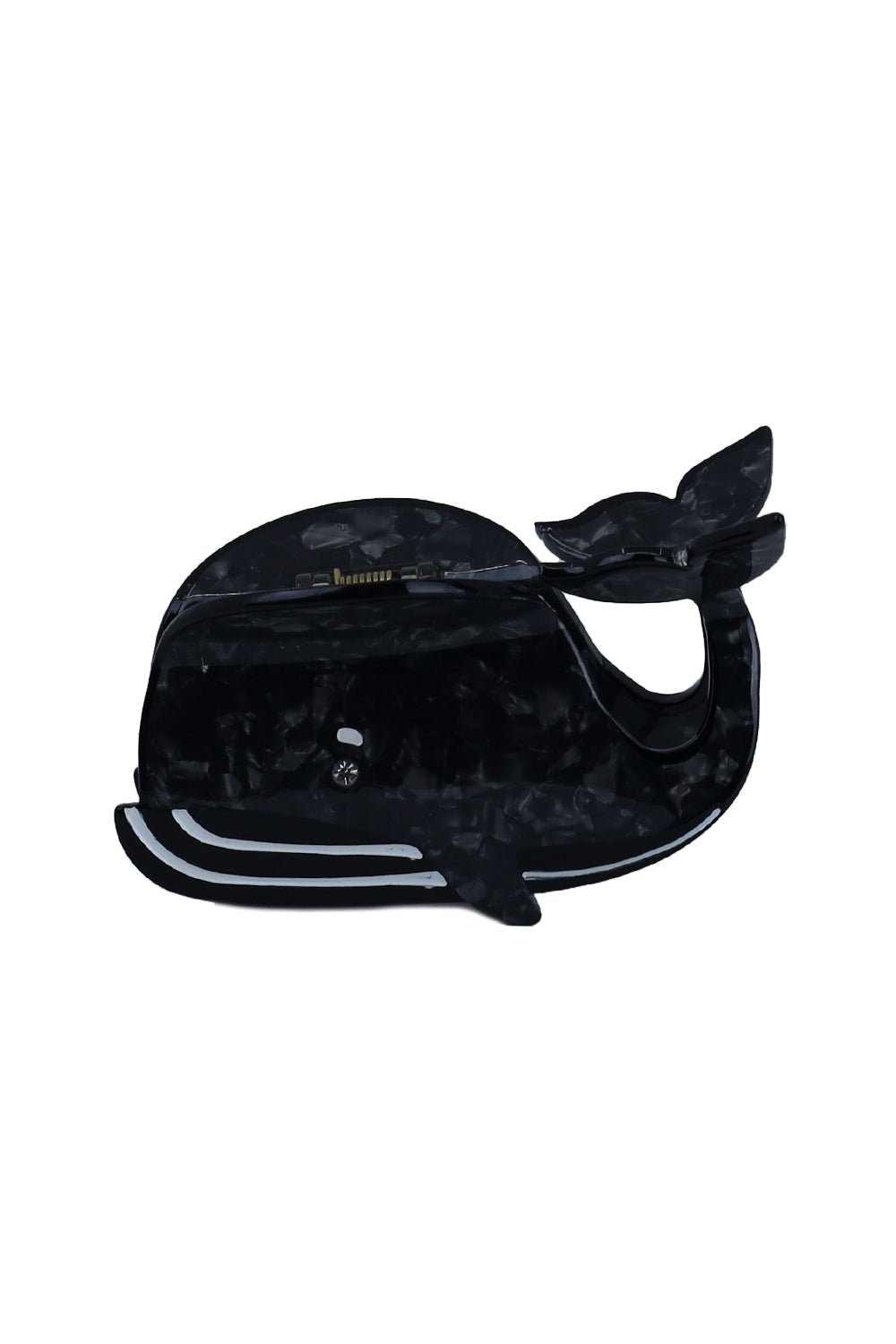 Load image into Gallery viewer, Black Whale Hair Claw Clip
