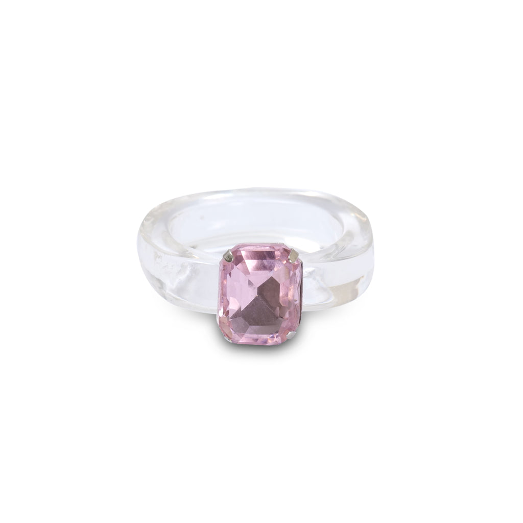 Pink deals gemstone ring