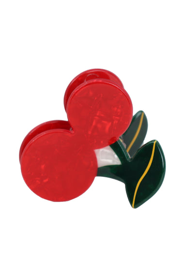 Cherry Acrylic Hair Clip