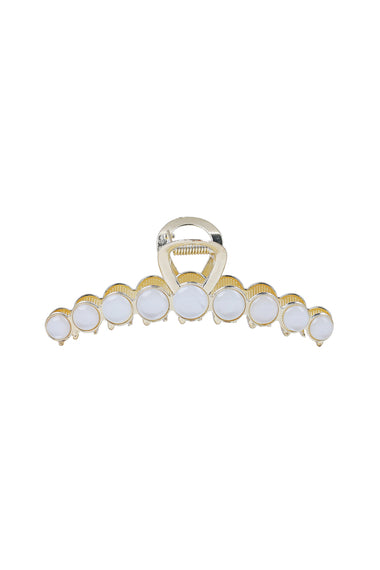 Elegant Gold Round Hair Claw Clip