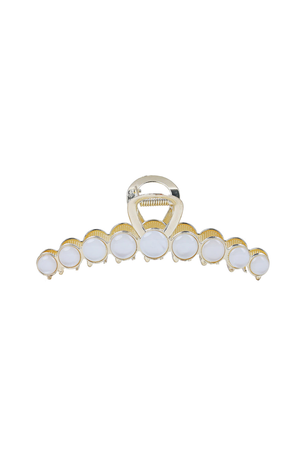 Load image into Gallery viewer, Elegant Gold Round Hair Claw Clip
