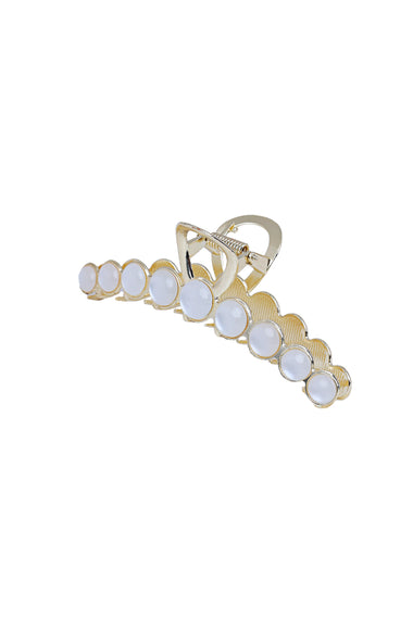 Elegant Gold Round Hair Claw Clip