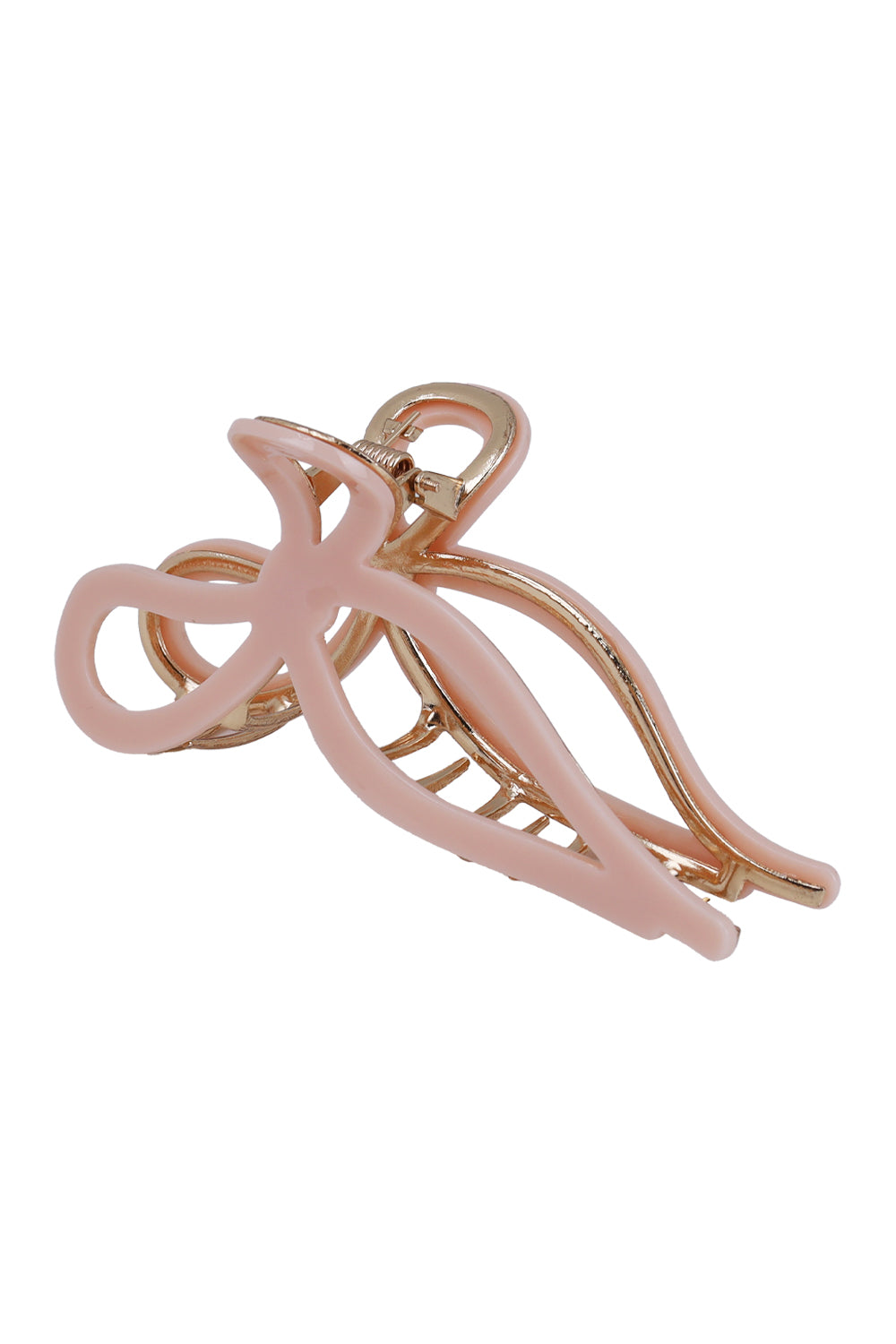 Load image into Gallery viewer, Elegant Hollow Leaf Bow Hair Claw Clips Pink
