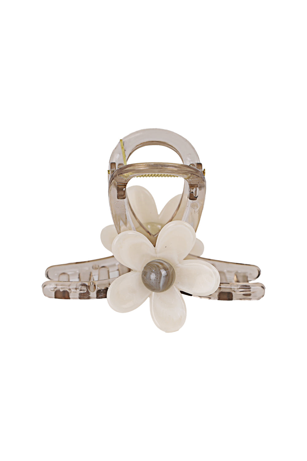 Load image into Gallery viewer, Flower Hair Claw Beige Petal
