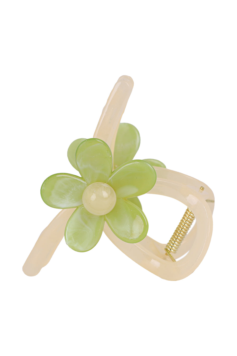 Load image into Gallery viewer, Flower Hair Claw Green Petal
