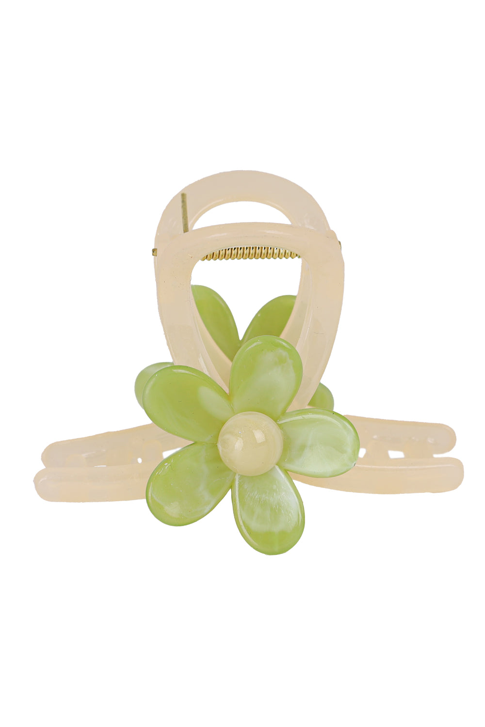 Load image into Gallery viewer, Flower Hair Claw Green Petal
