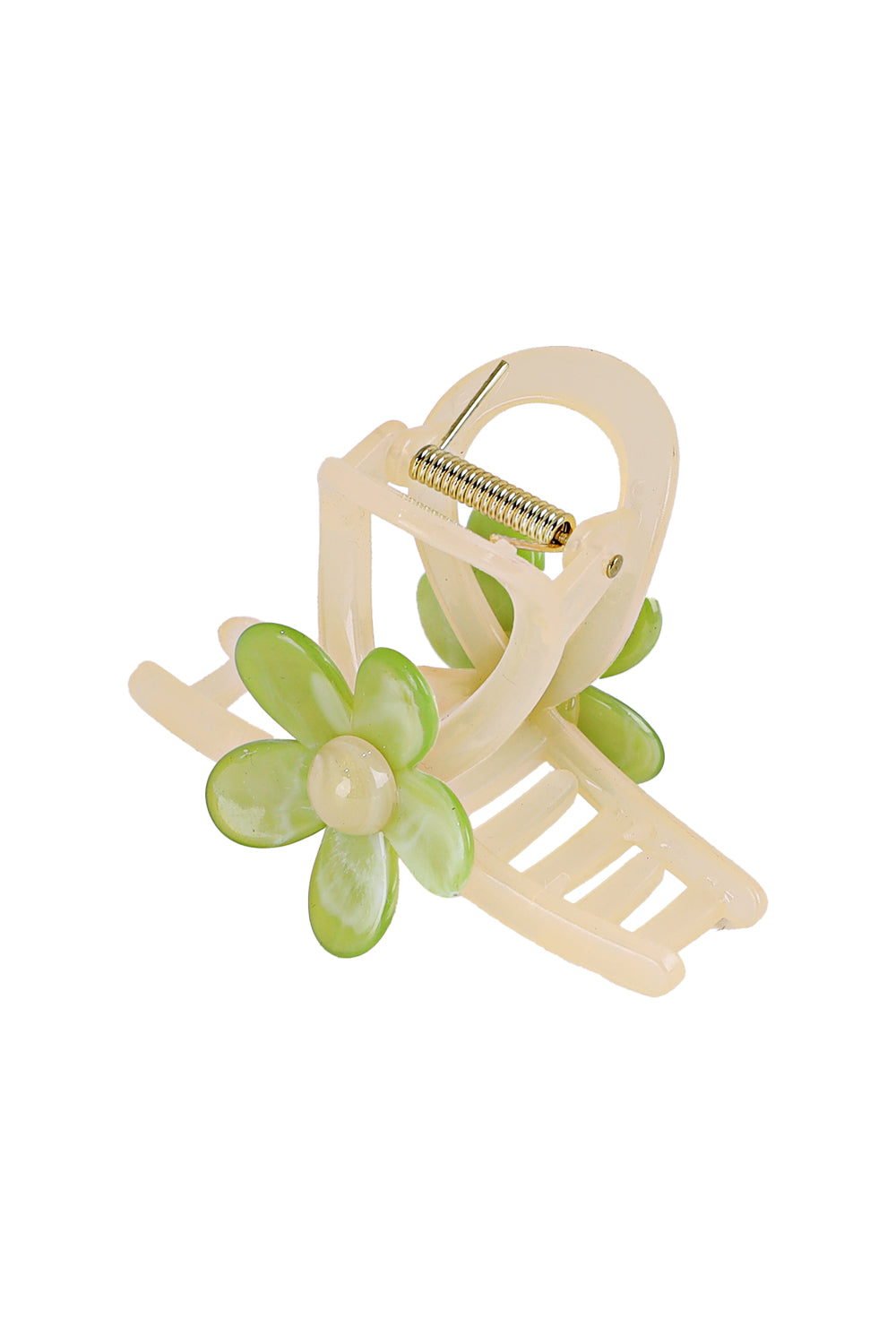 Load image into Gallery viewer, Flower Hair Claw Green Petal
