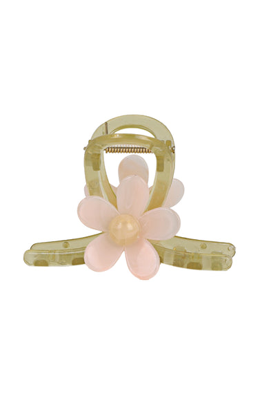 Flower Hair Claw Pink Petal