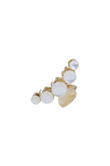 Gold Geometric Metal Hair Claw Clip