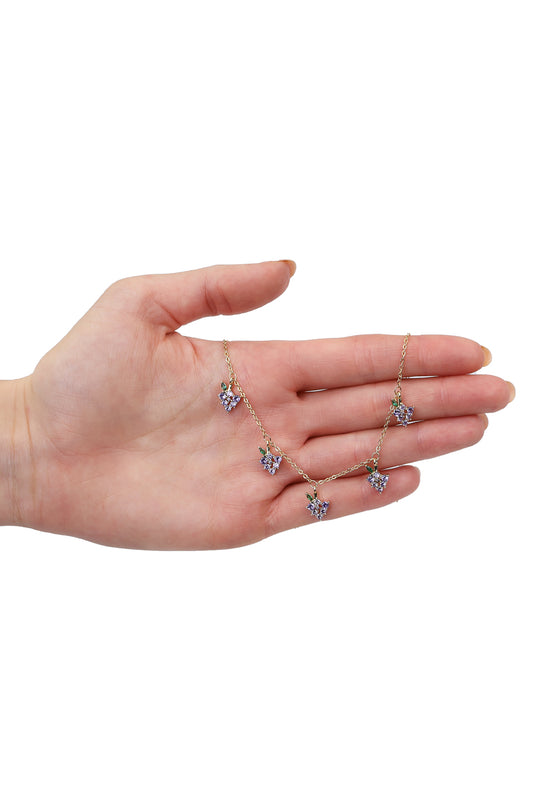 Grape Charm Necklace