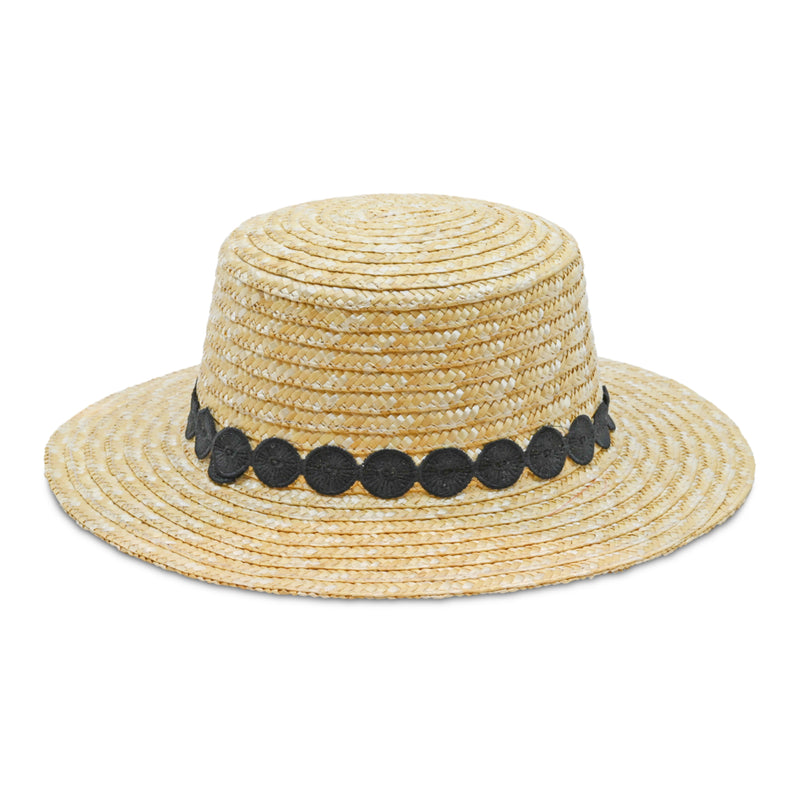 Summer Vacation Straw Hat Outdoors Beach Black