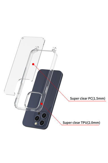 Transparent Phone Case with Keychain Hole - Iphone 17 Promax