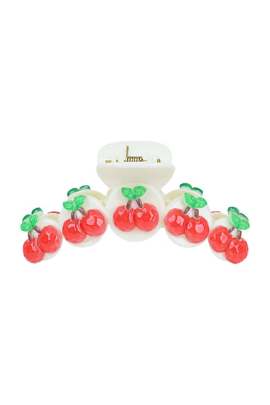 Jelly Cherry Hair Claw Clips