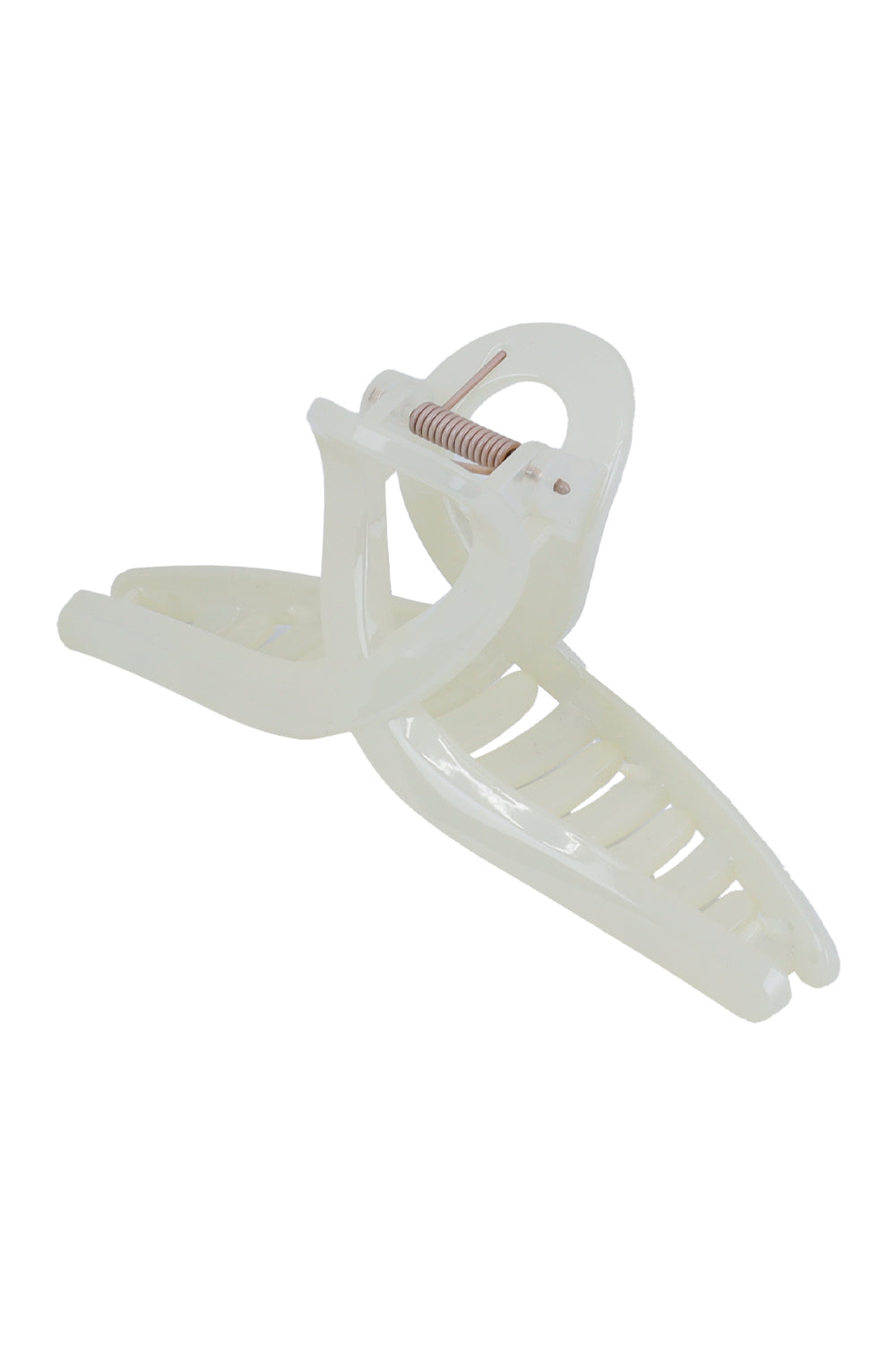 Load image into Gallery viewer, Minimalist Cross-Loop Hair Claw Clips Glossy Finish Opal
