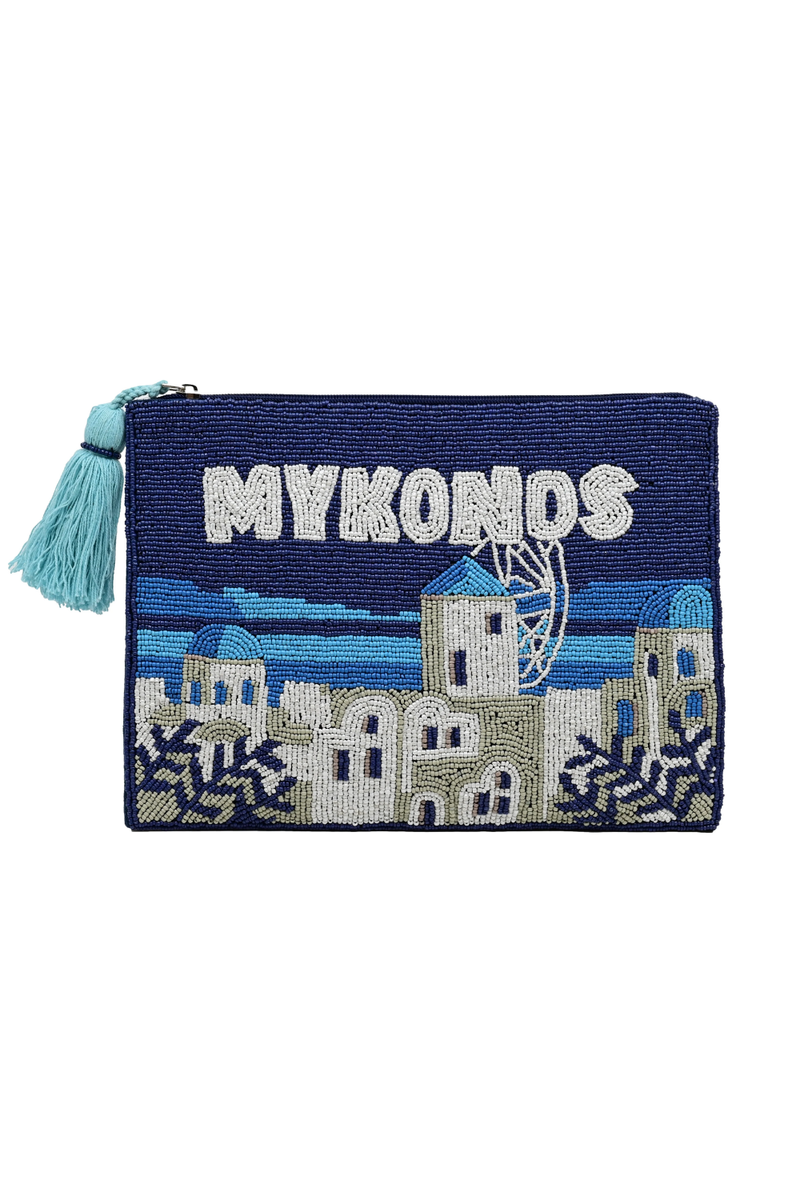 Mykonos Navy Blue Pouch