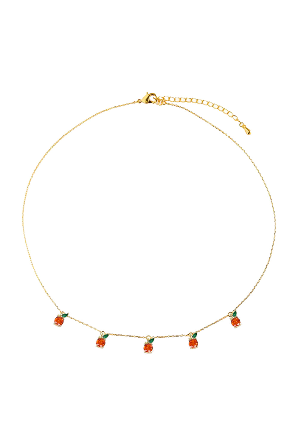 Load image into Gallery viewer, Orange Charm Necklace
