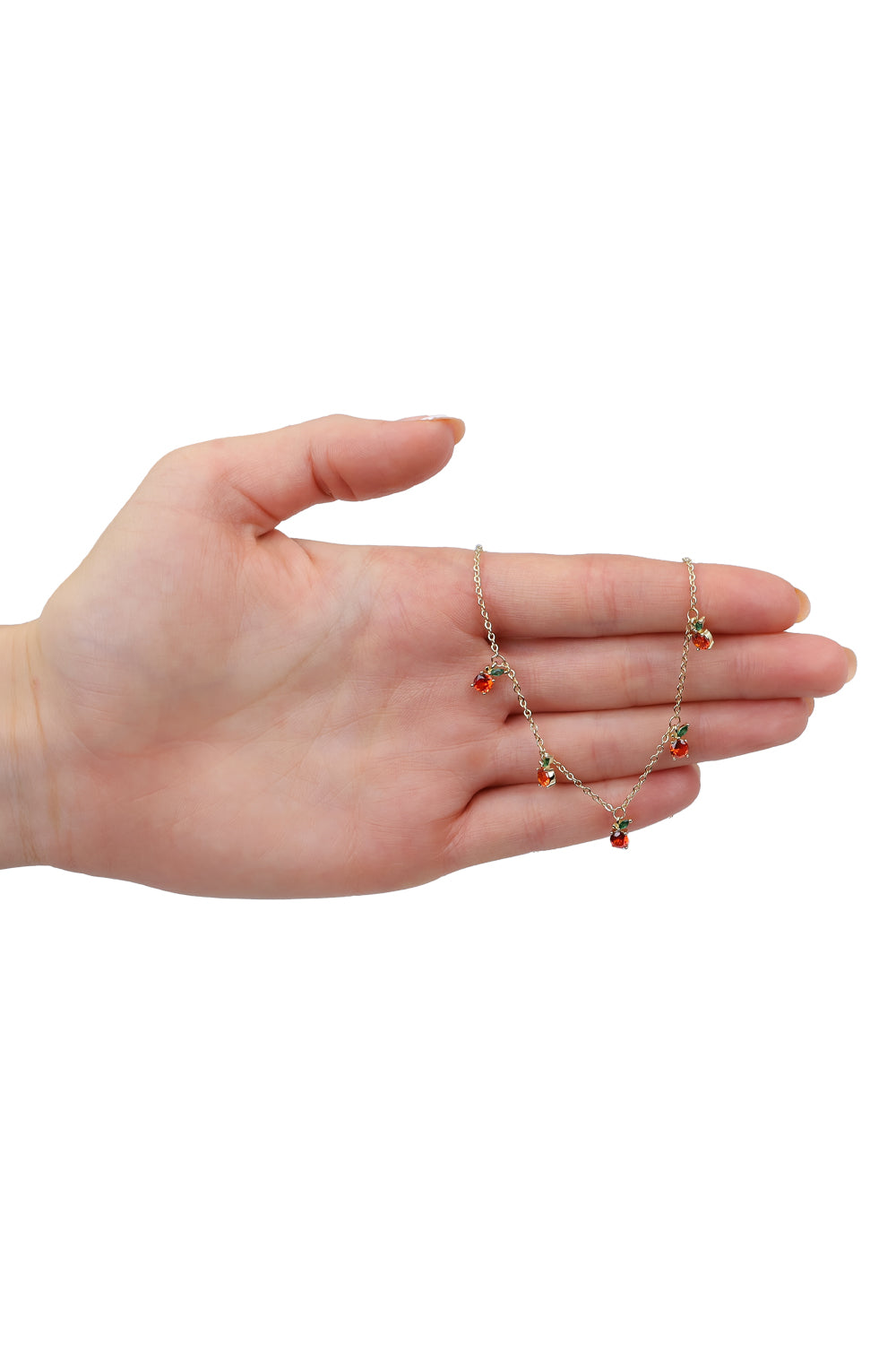 Load image into Gallery viewer, Orange Charm Necklace
