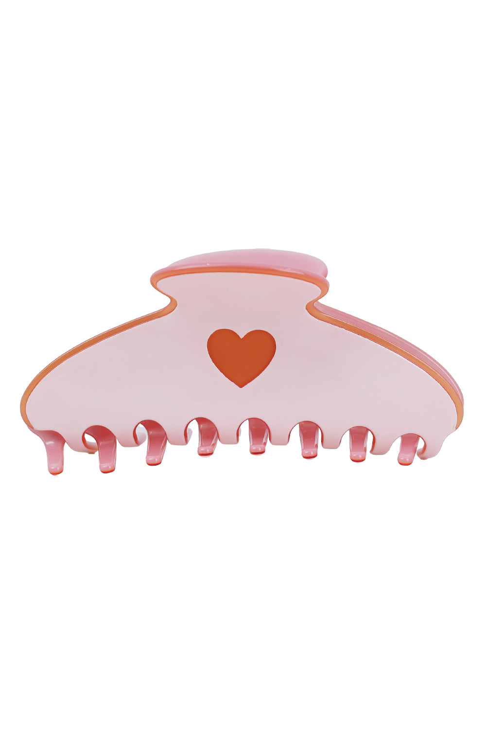 Load image into Gallery viewer, Pastel Heart Hair Claw Clips Pink
