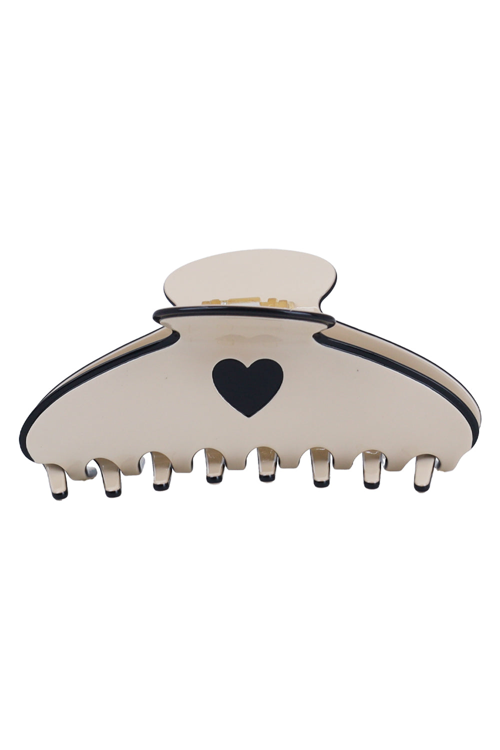 Load image into Gallery viewer, Pastel Heart Hair Claw Clips Cream
