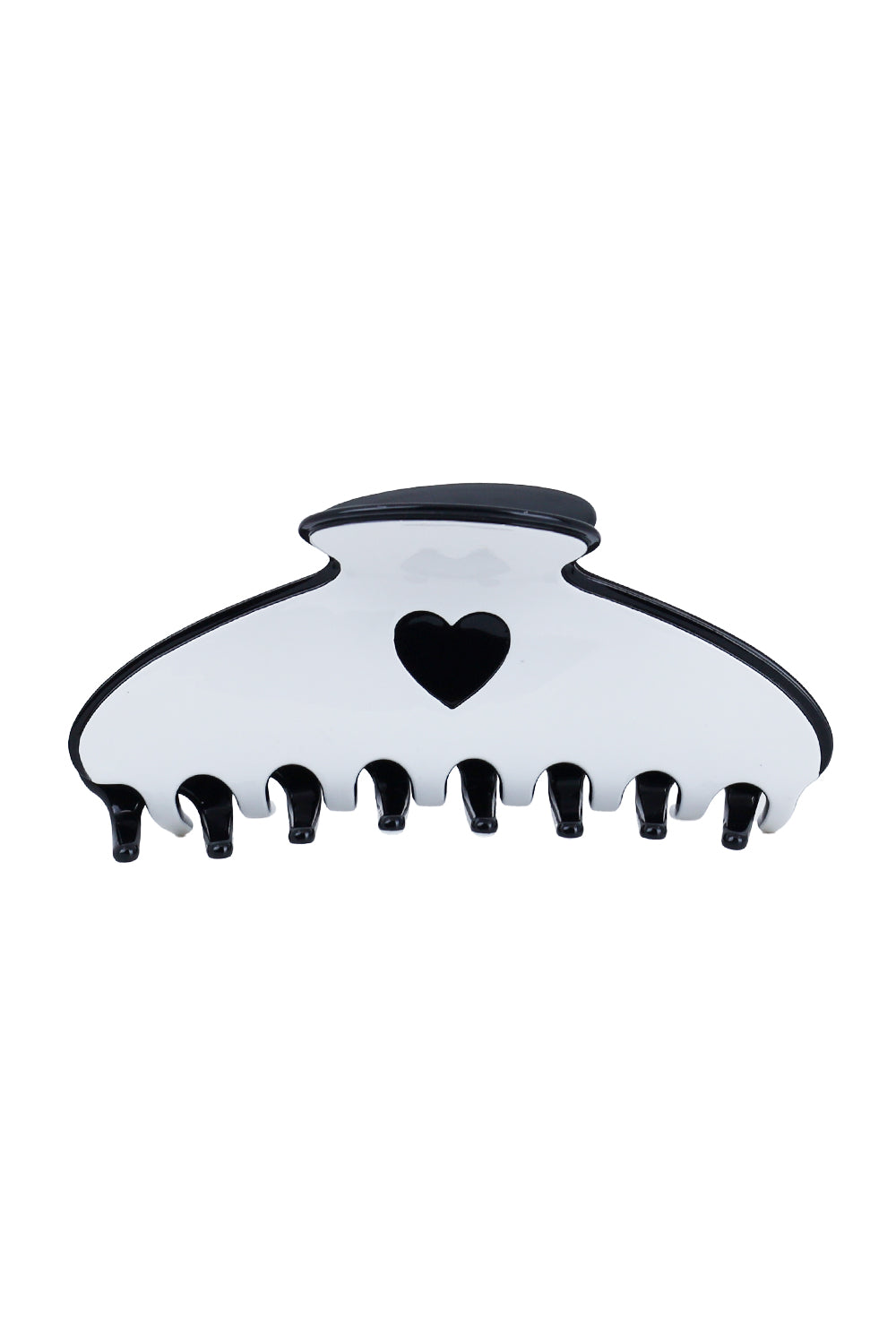 Load image into Gallery viewer, Pastel Heart Hair Claw Clips White
