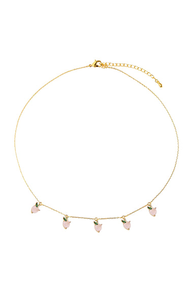 Peach Charm Necklace