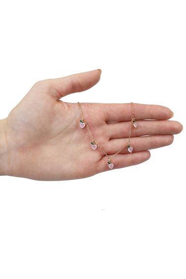 Peach Charm Necklace
