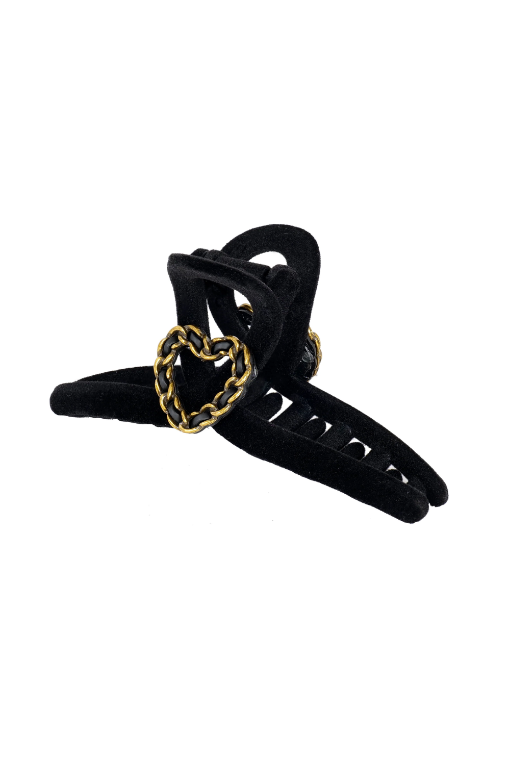 Popular Velvet Hair Claw Clips Heart Large