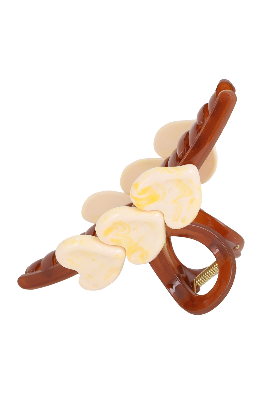 Load image into Gallery viewer, Resin Hair Claw Clip 3 White Heart
