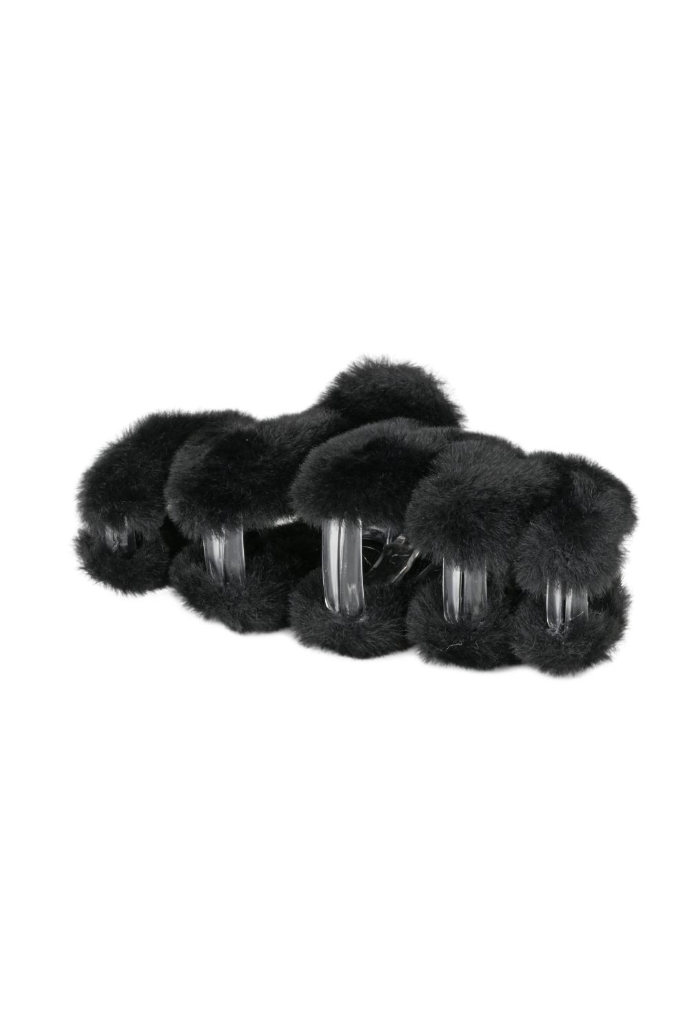 Soft Wavy Claw Clip Black