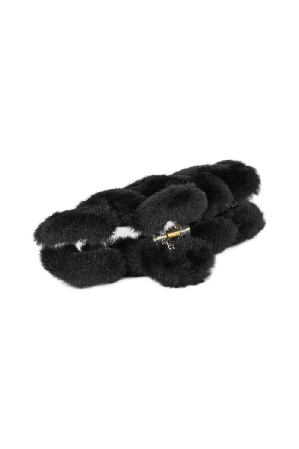 Soft Wavy Claw Clip Black