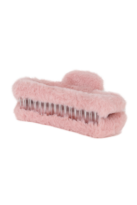 Soft Straight Claw Clip Dusky Pink