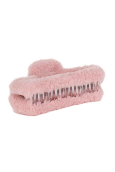 Soft Straight Claw Clip Dusky Pink