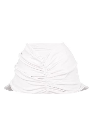Twist Turban Sun Cap White