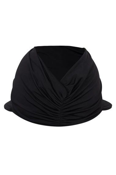 Twist Turban Sun Cap Black