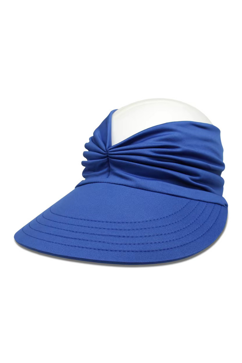 Twist Turban Sun Cap Blue