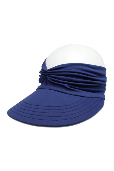 Twist Turban Sun Cap Navy Blue